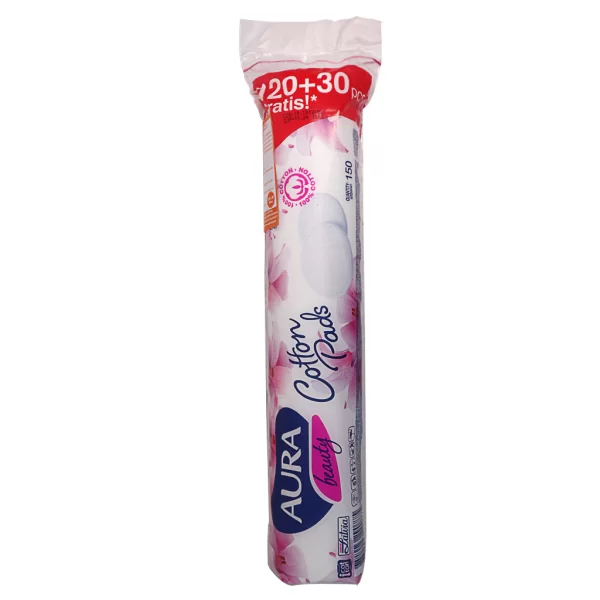 Cotton pads Aura Beauty (150 pcs/bag)